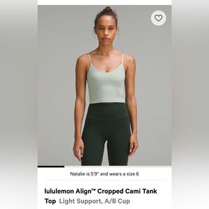 lululemon athletica Light Gray Tank Top